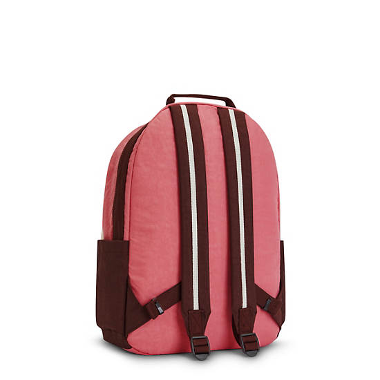 Sac Ordinateur Portable Kipling Damien Large Backpack Rose | FR 1583QM